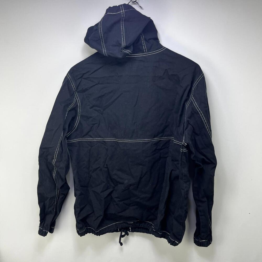 Supreme Contrast Stitch Twill Pullover FW16 Black - Picture 13 of 15